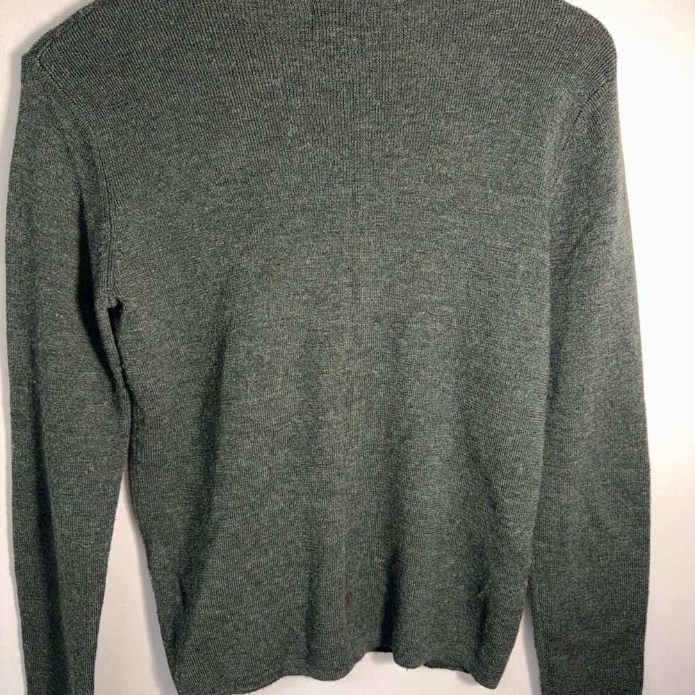 Vintage‎ Carole Little Merino Wool Sweater in Deep Green - Picture 3 of 5